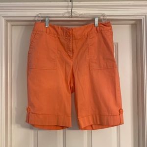 Chicos orange shorts size 2